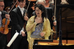 Mitsuko Uchida performs with the Bavarian Radio Symphony Orchestra at the BBC Proms